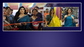 Actress Sowmya Janu at Launch of Silk and Cotton Fab Of India At Sri Nagar Colony | Filmibeat Telugu