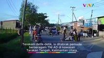VIDEO Pemuda Berseragam TNI Kabur Usai Tabrak Ibu Hamil