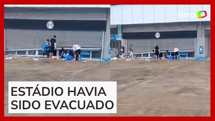 Arena do Grêmio é saqueada após ser evacuada por enchente em Porto Alegre