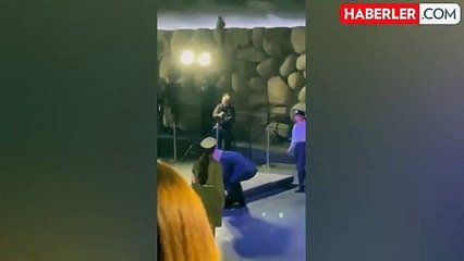 Holocaust Anma Günü törenlerinde Netanyahu protesto edildi