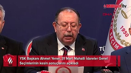 İşte 31 Mart seçimleri kesin sonuçları! 3 ilçe, 4 beldede 2 Haziran'da seçimler tekrarlanacak