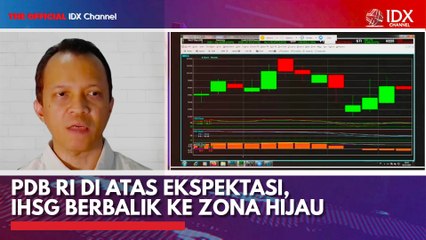 PDB RI di Atas Ekspetasi, IHSG Berbalik ke Zona Hijau