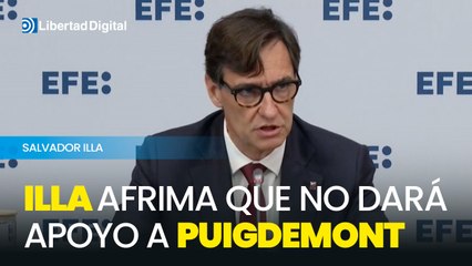 Illa no contempla dar apoyo a la investidura de Puigdemont