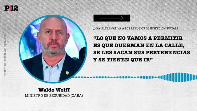 Waldo Wolff describió cómo es el operativo que trabaja con personas en situación de calle y ranchadas