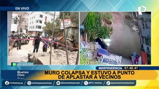 Vecinos de Independencia alertaban desde el 2013 sobre muro que finalmente se desplomó: exigen reparación de daños