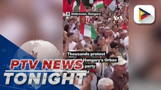 Thousands protest vs. Hungary’s Orban in ruling party stronghold  