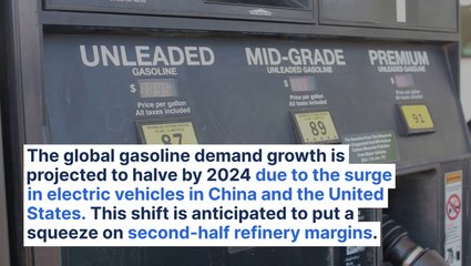 Global Gasoline Demand Growth To Halve In 2024 Amid Rising EV Demand In China, US