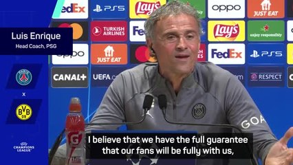 Download Video: Enrique calls for 'vital' PSG fans to help in UCL semi