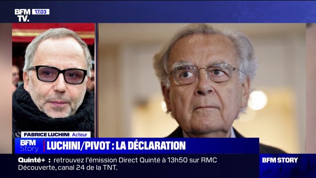 Mort de Bernard Pivot: Il nous représentait. Il était ce que nous étions. C'est-à-dire tout petit face aux très grands , se remémore Fabrice Luchini