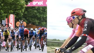 Cycling - Giro d'Italia 2024 - Tim Merlier stage 3... Tadej Pogacar and Geraint Thomas caught 300m from the finish
