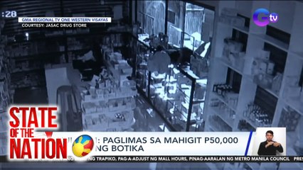 Na-hulicam ang pagnanakaw sa isang botika sa Iloilo City! | SONA