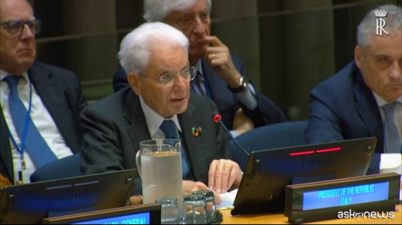 Mattarella all'Onu: pace e sviluppo hanno destini incrociati