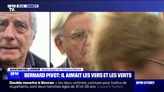 Un homme adorable, grand connaisseur du football : L'ancien joueur de l'AS Saint-Étienne, Jean-Michel Larqué, rend hommage à Bernard Pivot