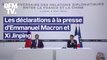 Découvrez l'intégrale des déclarations à la presse d'Emmanuel Macron et Xi Jinping