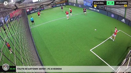 Faute de Antonin  Defer - FC AVESNOIS