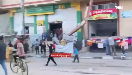 احتفالات في رفح الفلسطينية عقب إعلان حماس موافقتها على مقترح وقف إطلاق النار