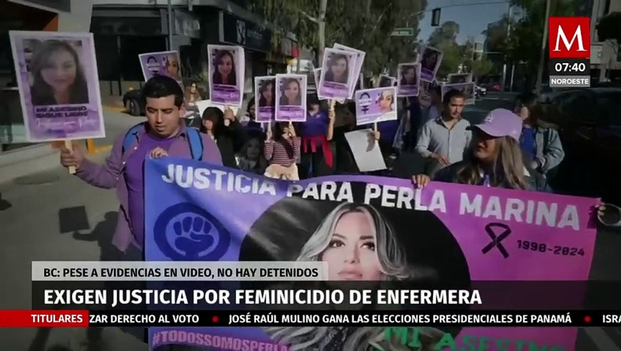 Exigen justicia por el feminicidio de la enfermera Perla Marina en Tijuana, BC