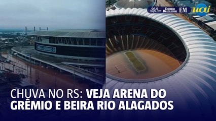 Descargar video: Chuvas no Rio Grande do Sul: antes e depois do Beira-Rio e da Arena do Grêmio