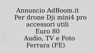Per drone Dji mini4 pro accessori utili