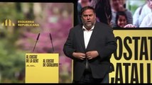 Funcionarios de prisiones revientan la intervención de Oriol Junqueras para el 12M