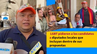 Integrantes de la comunidad LGBT pidieron a los candidatos a diputados locales que incluyan dentro de sus propuestas