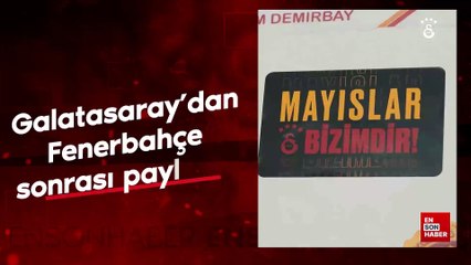 Galatasaray'dan Fenerbahçe sonrası paylaşım