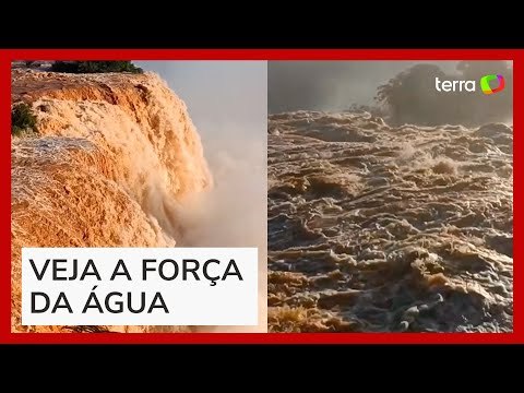 Vazão das Cataratas do Iguaçu aumenta em três vezes acima do normal; veja vídeo