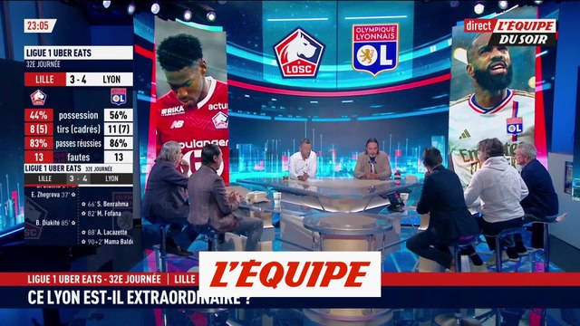 Lyon renverse Lille au terme d'un match fou - Foot - L1