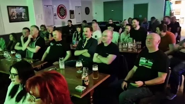 Kyren Wilson supporters at Argyll Club Kettering-snooker world champion -
