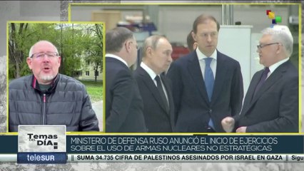 Rusia anuncia ejercicios con armas nucleares tras tensiones con occidente