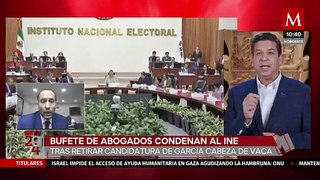 INE tendrá que ser sancionado por violar la ley: Defensa de García Cabeza de Vaca