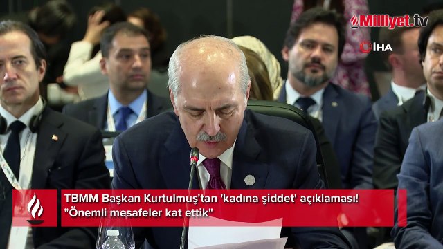 TBMM Başkan Kurtulmuş'tan 'kadına şiddet' açıklaması! Önemli mesafeler kat ettik