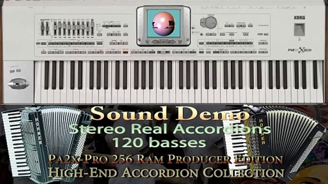 Korg Pa3X Pa2X Pa800 Real Accordions in Producer Editions