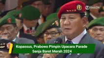 Kopassus, Prabowo Pimpin Upacara Parade Senja Baret Merah 2024