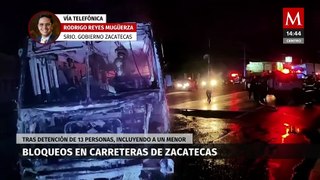 ¿Qué medidas de seguridad se han tomado en Zacatecas tras los bloqueos registrados?