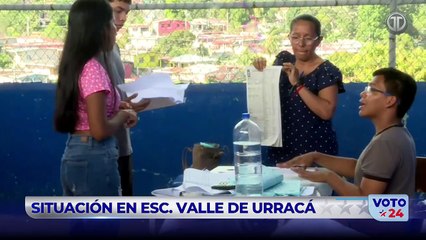 Situación tensa en la Escuela del Valle de Urracá tras balacera durante conteo de votos