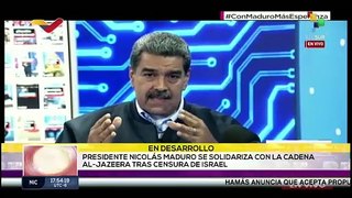 Presidente de Venezuela se solidariza con la cadena Al Jazeera tras censura de Israel