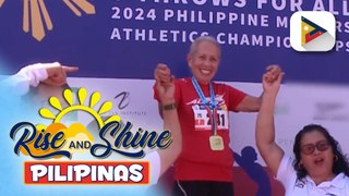 77-anyos na atleta, wagi ng 6 ginto sa 2024 5 Throws for All Philippine Masters Athletics Championships