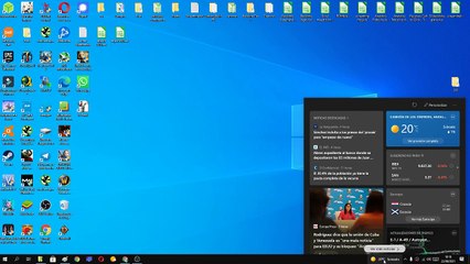 ❌ QUITAR MENÚ EMERGENTE de NOTICIAS de la BARRA de TAREAS al PASAR el RATÓN en TIEMPO de WINDOWS 10