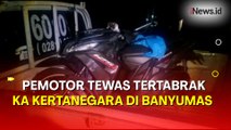 Pemotor di Banyumas Tewas Tertabrak KA Kertanegara usai Terobos Palang Pintu