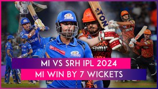 MI vs SRH IPL 2024 Stat Highlights: Mumbai Indians Beat Sunrisers Hyderabad By Seven Wickets