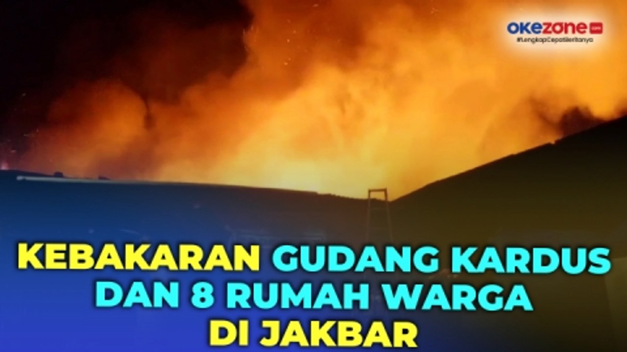Gudang Kardus di Jakarta Barat Kebakaran, 8 Rumah Warga Turut Ludes Terbakar