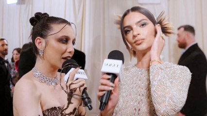 Emily Ratajkowski's Vintage Versace is a "Party in the Back"