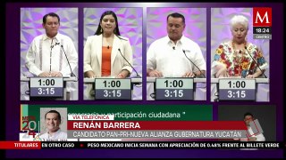 Propuestas de Renán Barrera en el primer debate para la gubernatura de Yucatán