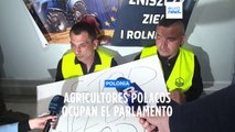 Agricultores polacos ocupan el Parlamento hasta conseguir una cita con Tusk