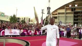Ex-NBA star Tony Parker joins Didier Drogba for Olympic torch relay in Marseille