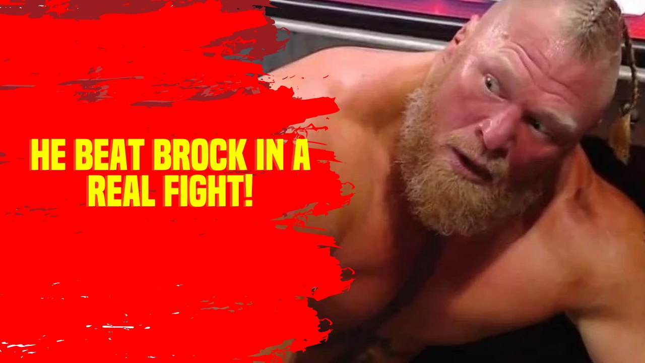 This legend beat Brock Lesnar in a real fight