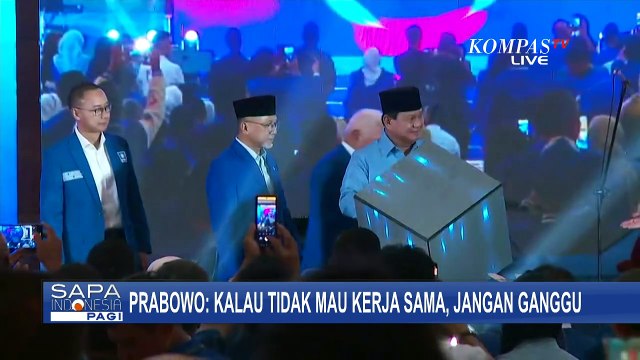 Pidato di Rakornas PAN, Prabowo: Kalau Tidak Mau Kerja Sama, Jangan Ganggu