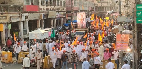 केसरिया रैली निकाल महाराणा प्रताप के लगाए जयका