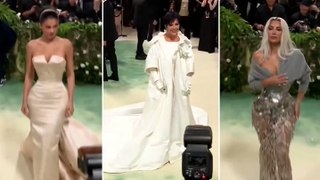 Watch: Kardashians arrive at Met Gala as Kim, Kylie and Kris shine on red carpet